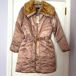 Women’s Alfani Faux Fur Winter Coat, NWT